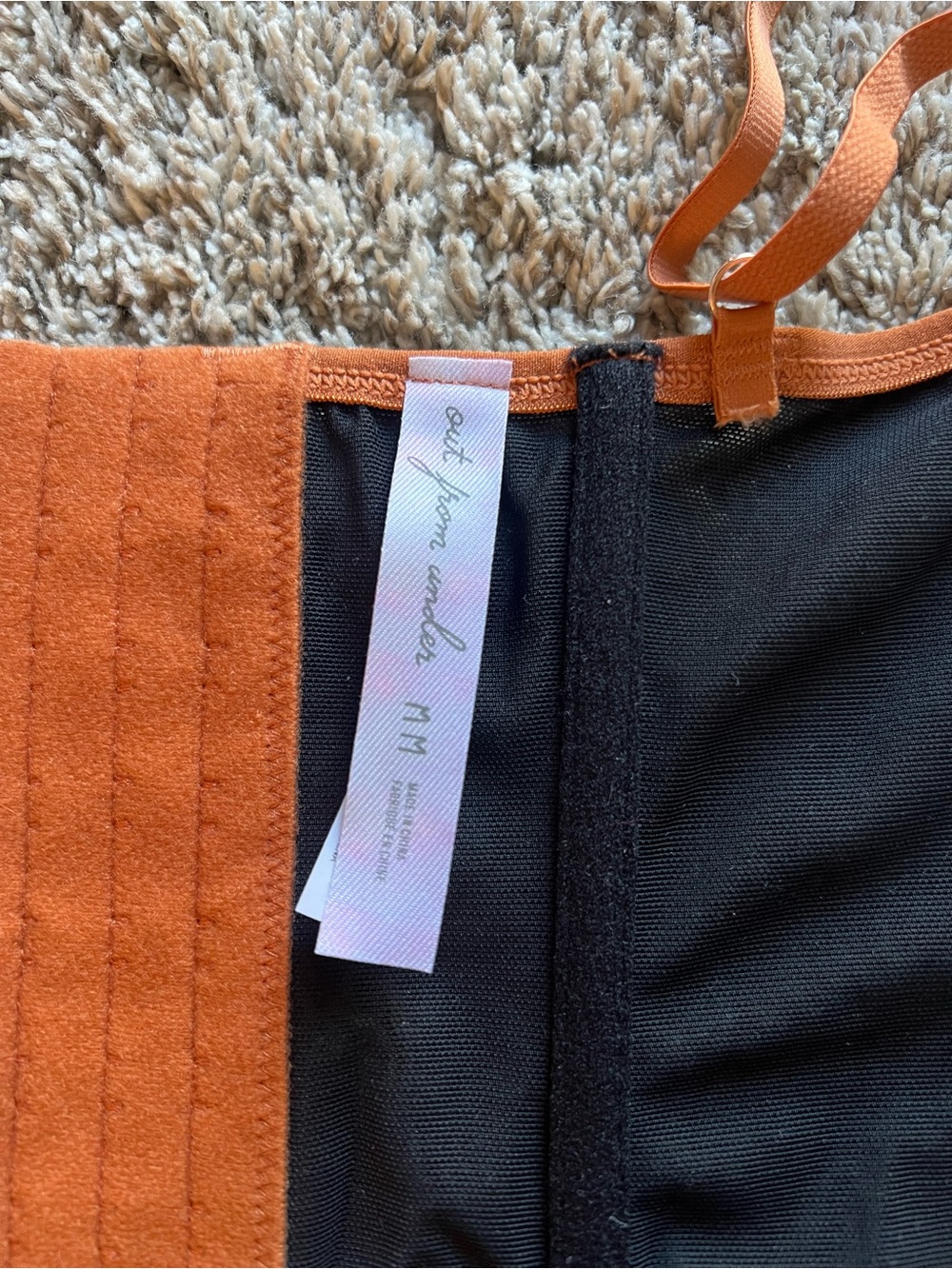 Urban Outfitters Orange Lace Corset Top - Picture 4 of 7